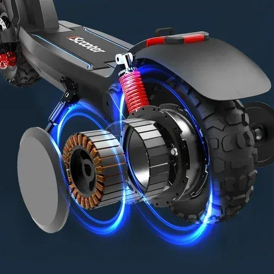 iScooter iX6 full color dashboard display showing speed battery and riding mode