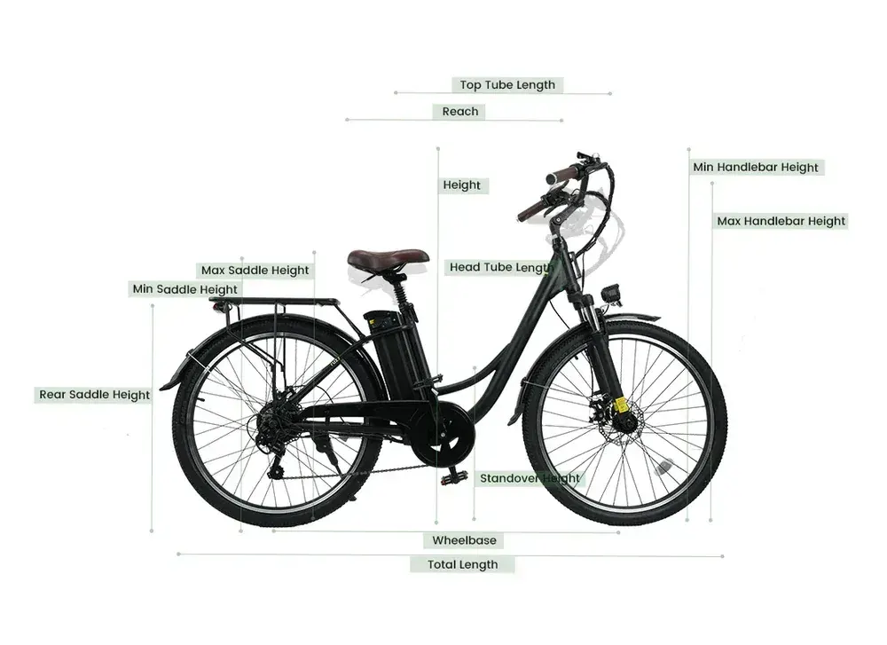 isinwheel U2 electric bike full side view with step-through frame