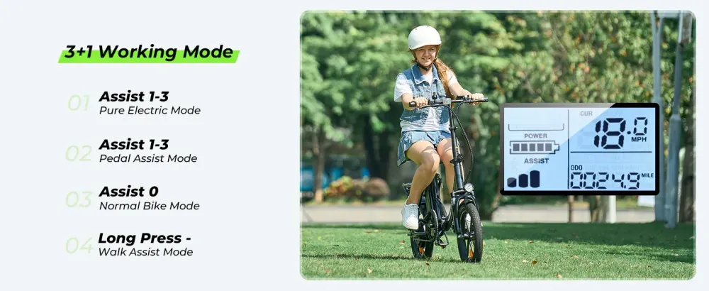 isinwheel U4 Foldable Step-thru Electric Bike image 3