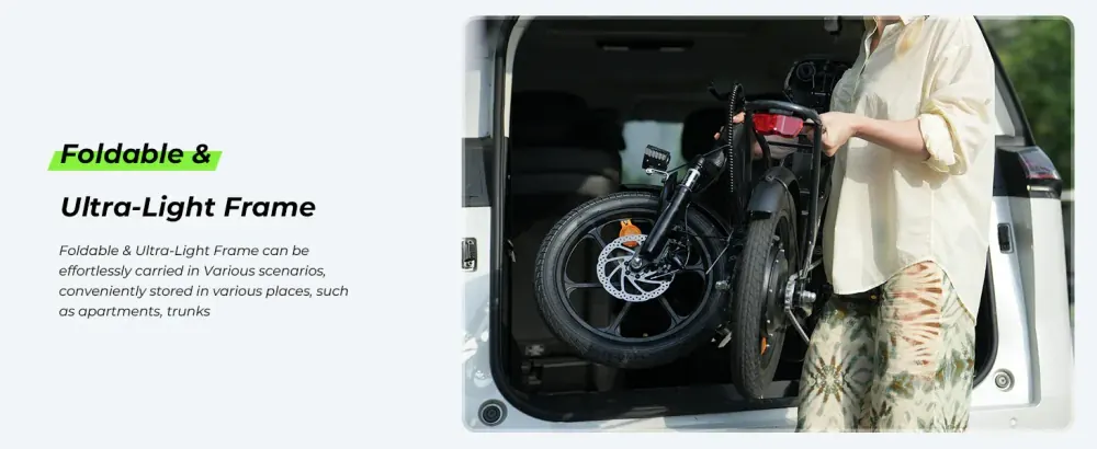 isinwheel U4 Foldable Step-thru Electric Bike image 6
