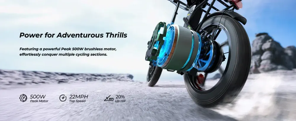 isinwheel U4 Foldable Step-thru Electric Bike image 8