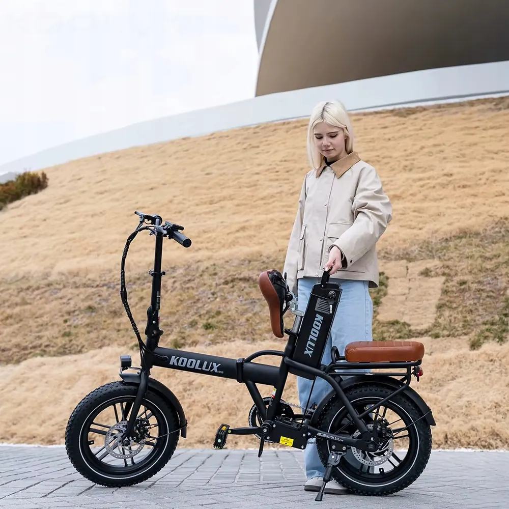 KOOLUX X10 electric bike with 16 inch wheel size and folding design