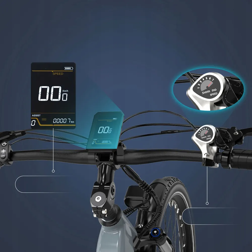 KOOLUX X2 electric bike grey colour 26 inch disc brake