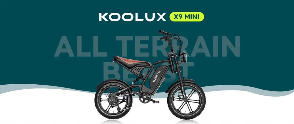 Koolux X9 Mini electric bike with 16-inch wheels and fat tires