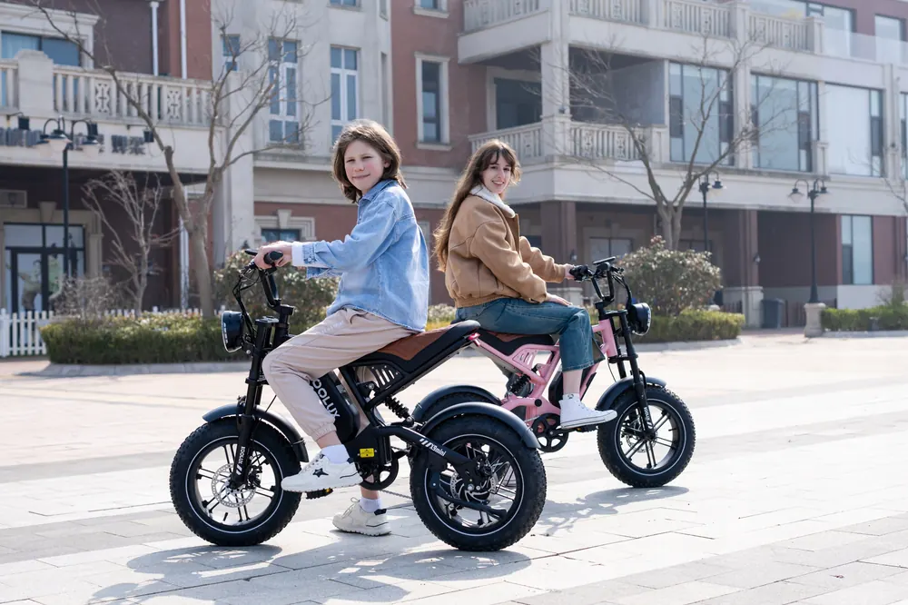 Koolux X9 Mini electric bike with 6-speed gear system