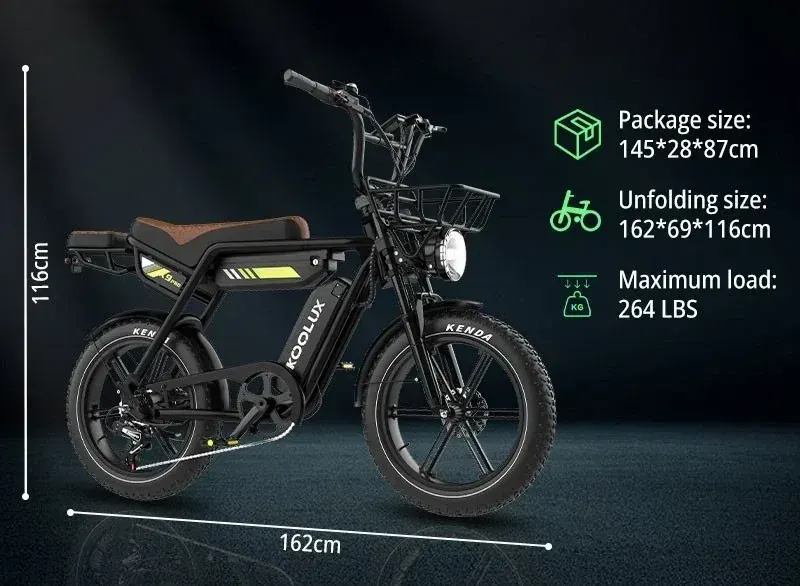 Koolux X9 Pro Fat Tire Electric Bike image 5