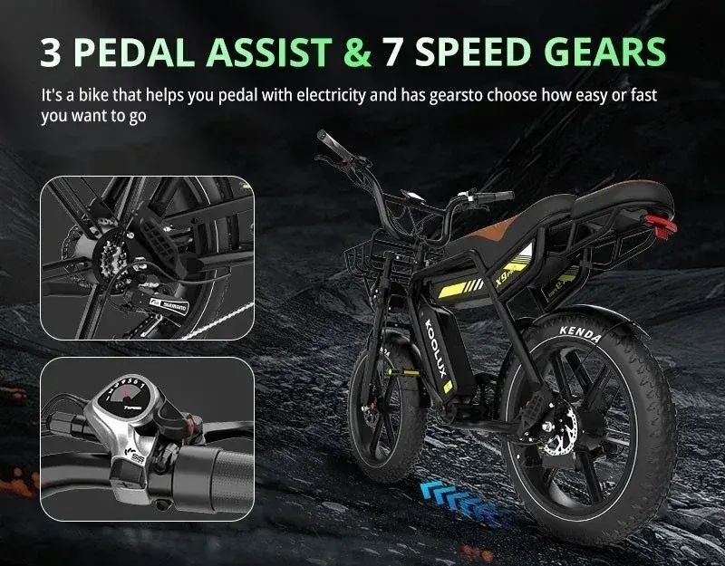 Koolux X9 Pro Fat Tire Electric Bike image 8