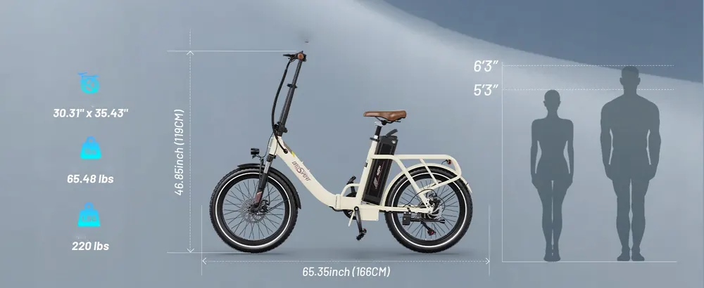 ONESPORT OT16-2 Folding Electric Bike image 12
