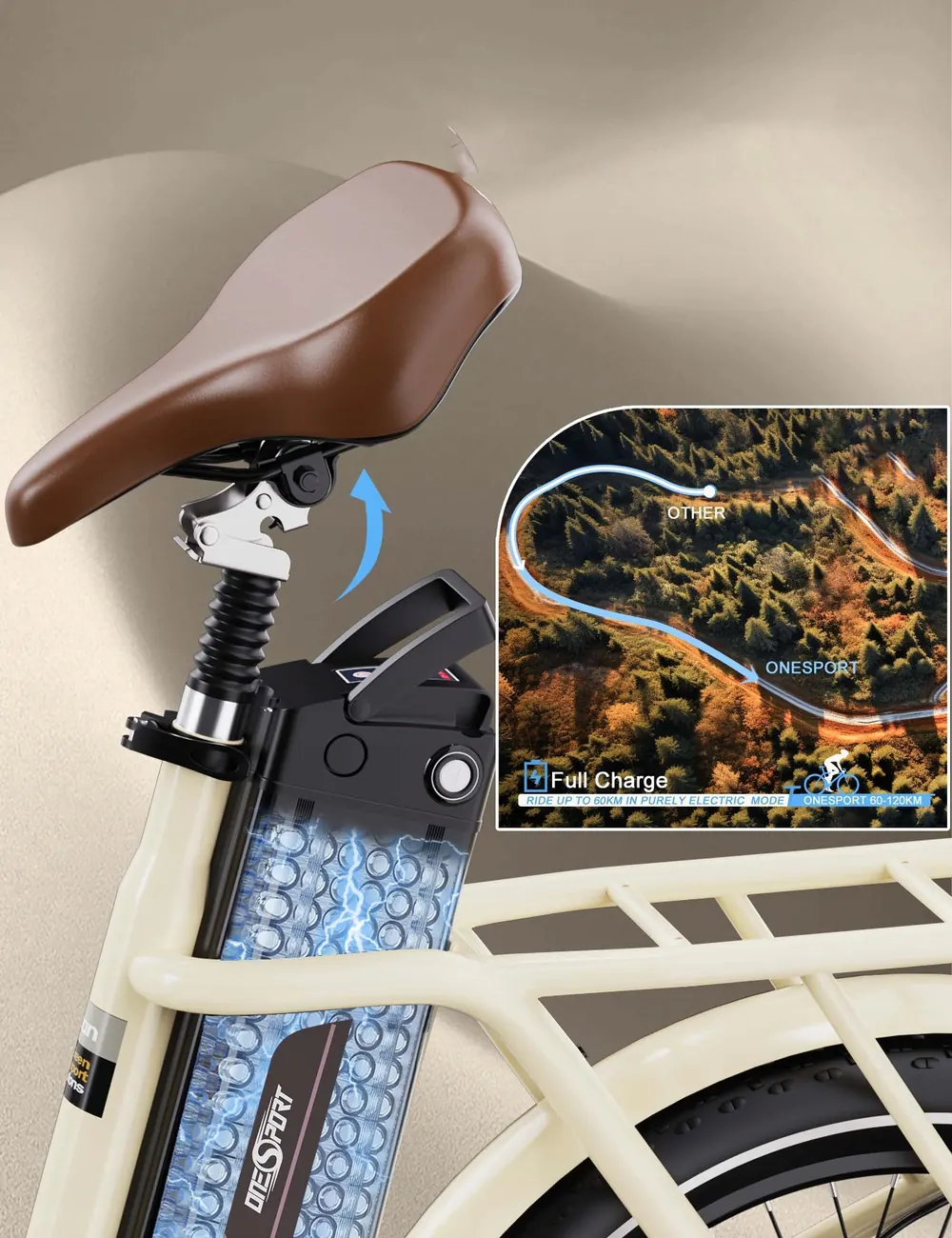 ONESPORT OT16-2 Folding Electric Bike image 7
