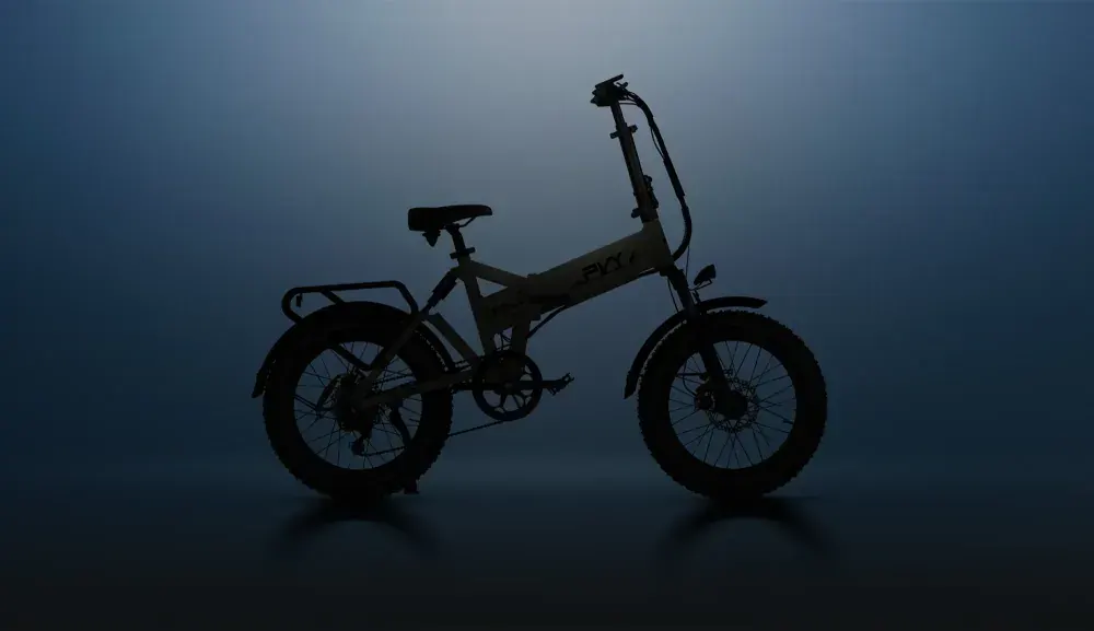 PVY Z20 PLUS front fork with lockable suspension and 20x4.0 fat tire.