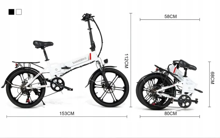 SAMEBIKE 20LVXD30-II Folding City Electric Bike image 2