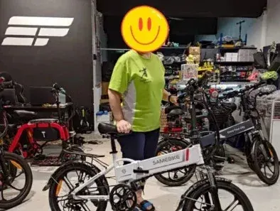 Samebike 20LVXD30-II Folding Electric Mini Bike, product photo