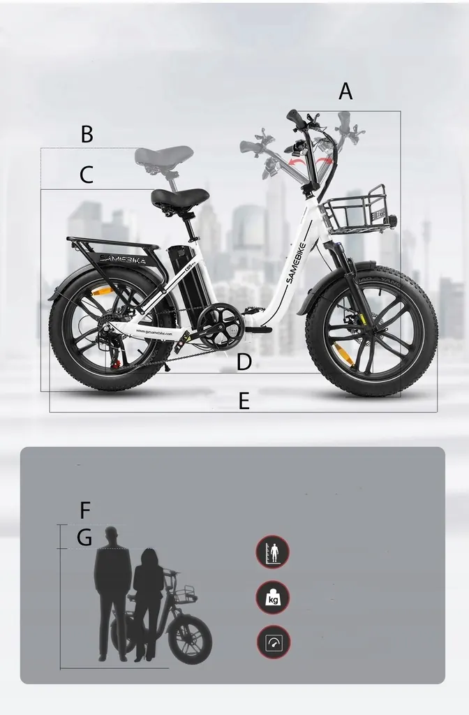 SAMEBIKE C05 Pro City Electric Bike image 12