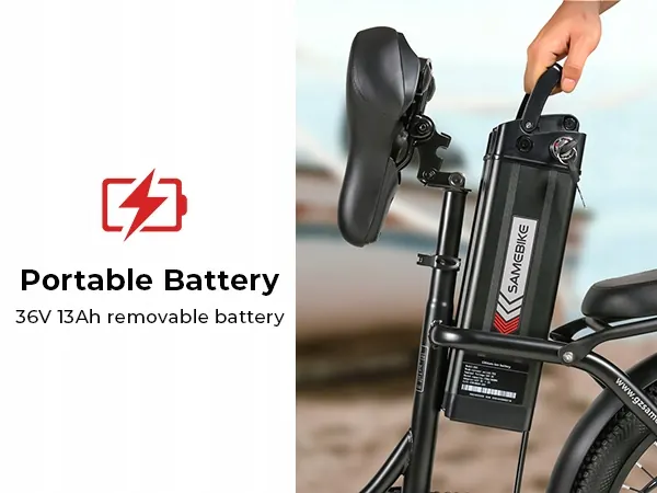 SAMEBIKE CY20 Folding Electric Bike image 3