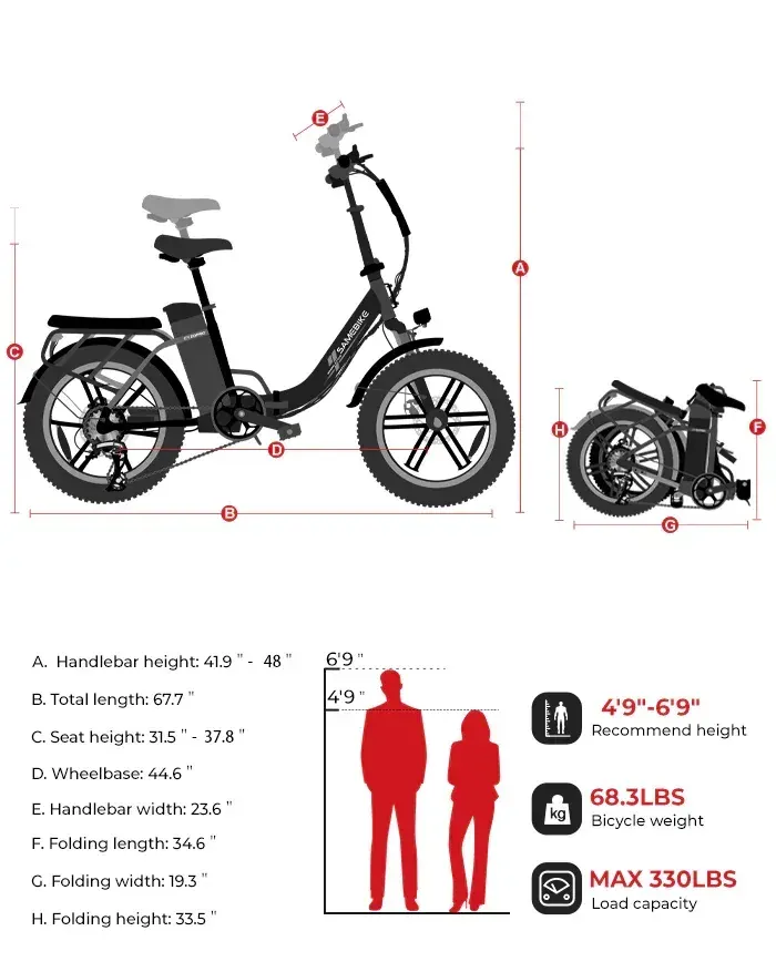 Samebike CY20 PRO Portable Commuter Electric Bike image 2