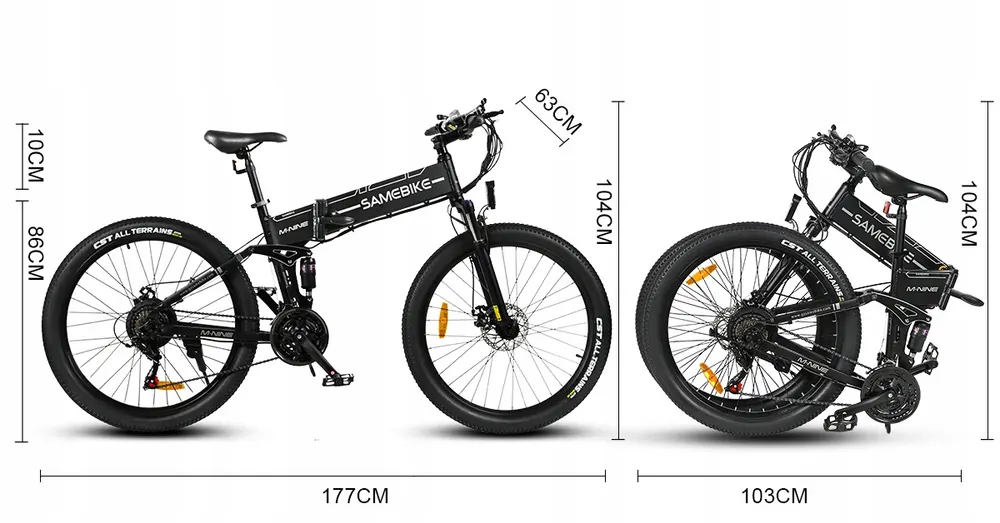 SAMEBIKE LO26-II-FT-YD Folding Electric Bike image 13