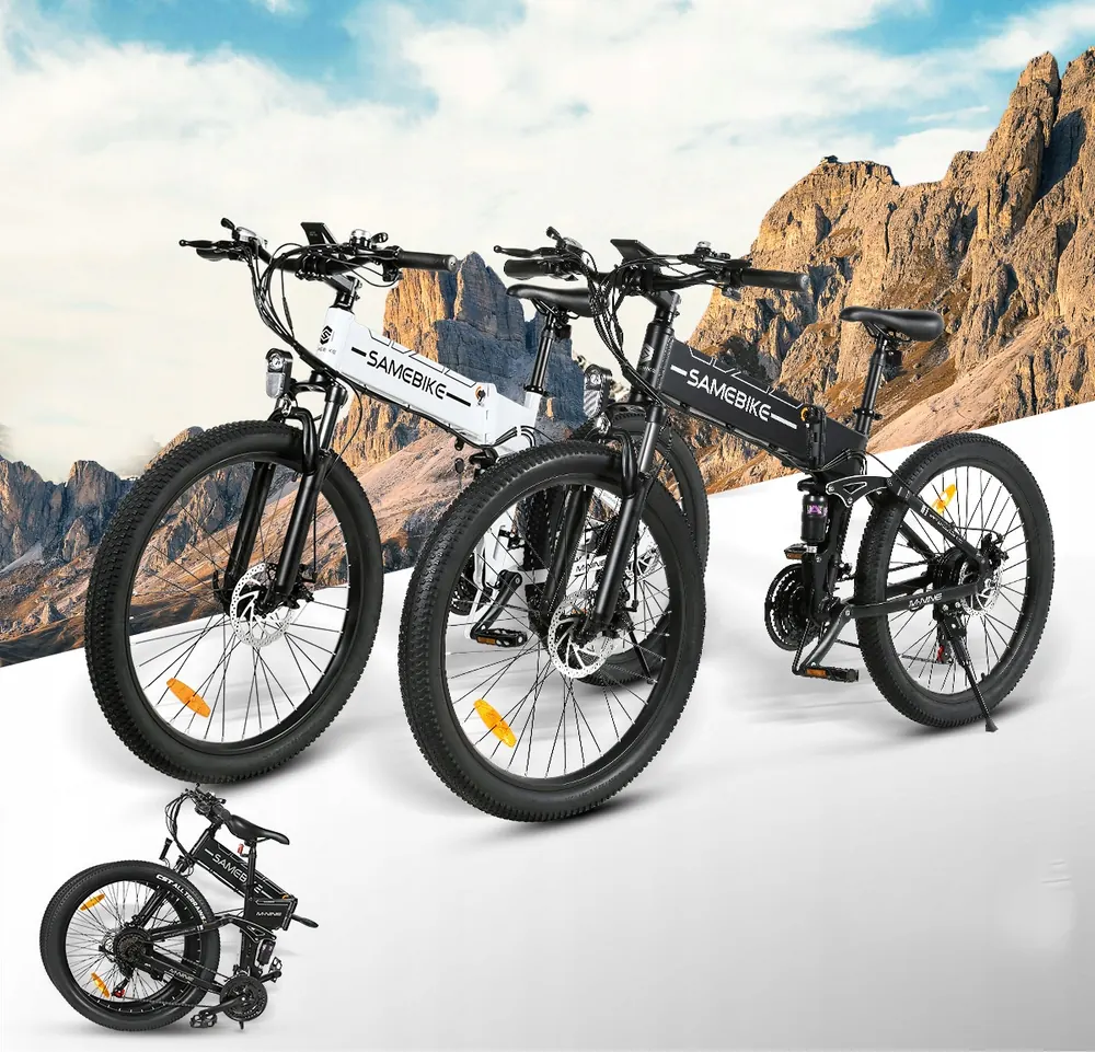 SAMEBIKE LO26-II-FT-YD folding electric bike with front suspension fork