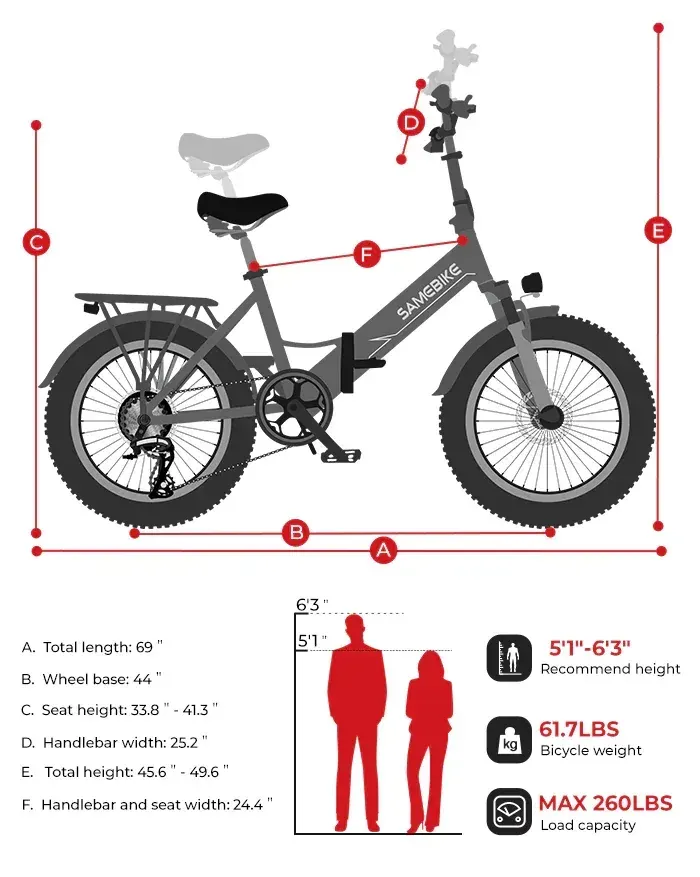 Samebike LOTDM200-II Folding Electric Bike image 2