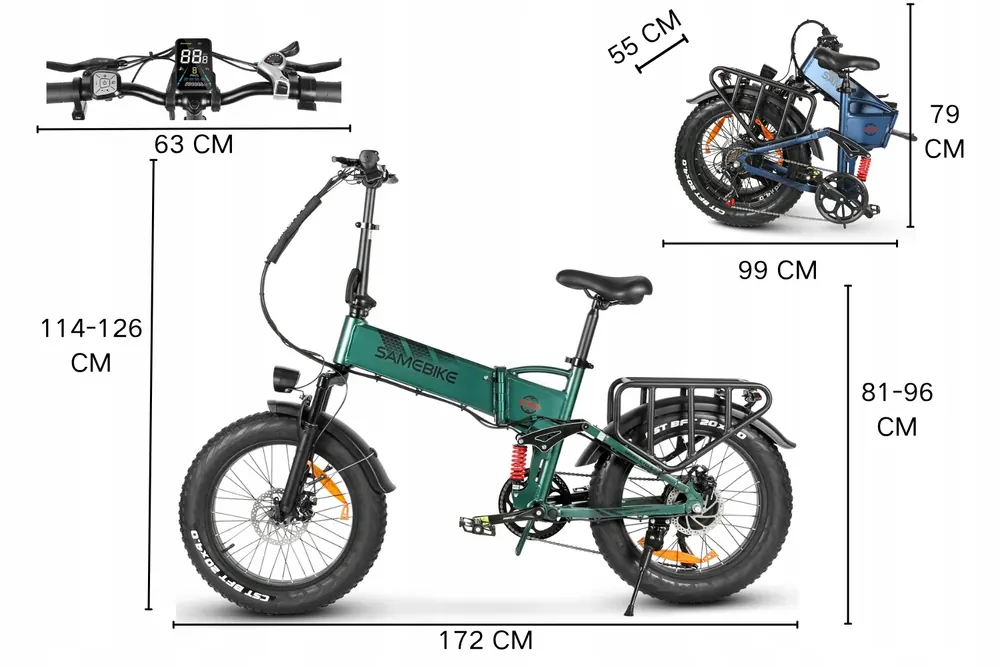 SAMEBIKE RS-A02 PRO original packaging box for folding e-bike