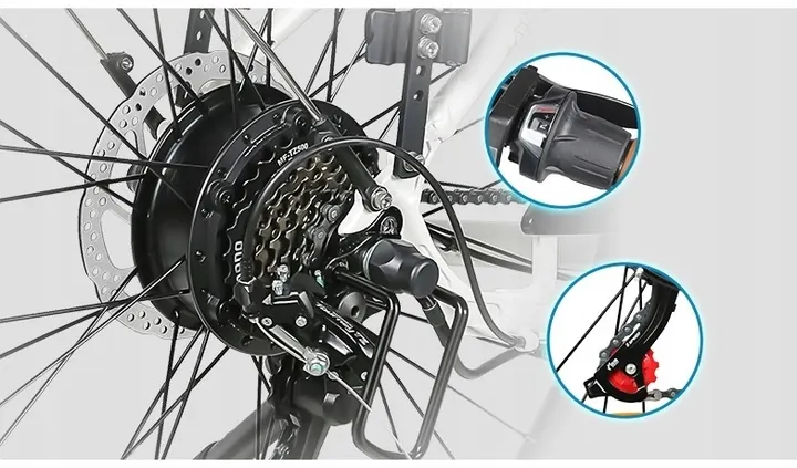 Unisex Samebike RS-A07 electric city bike with step-through frame.