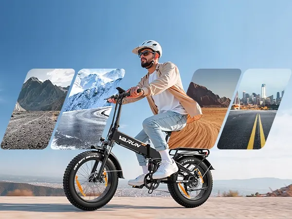 VARUN 48V 13AH folding e-bike with 250W motor for urban commuting