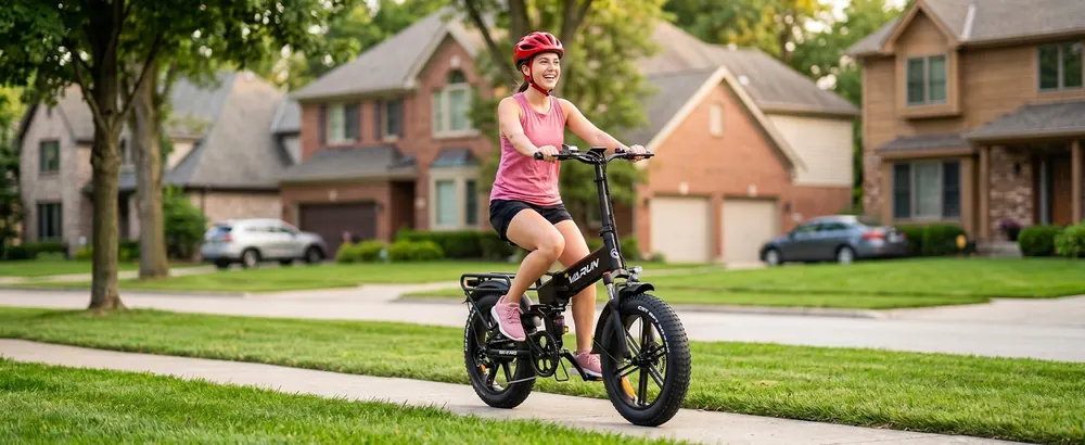 VARUN S20-2 PRO folding electric bike for city commuting with 250W motor