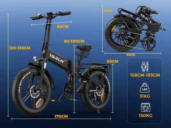 VARUN S20-2 PRO electric bike rated power under 250W for UK roads