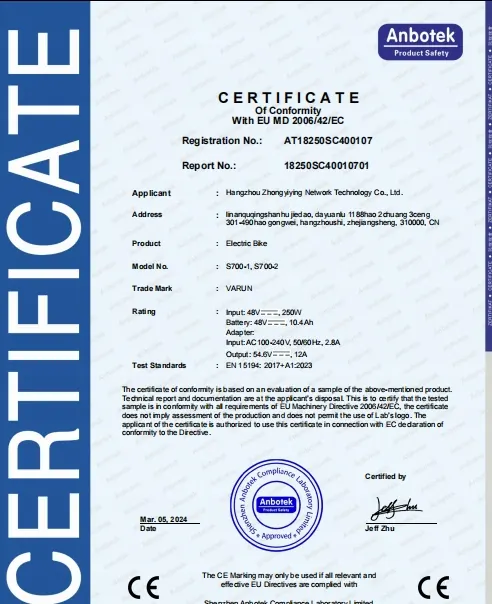 VARUN S700-2 electric city bike for riders 150-195cm tall, women's frame