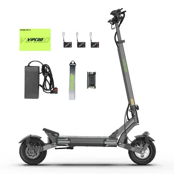 Vipcoo VS6 electric bike full side view showing frame, tyres, and 1000W motor setup