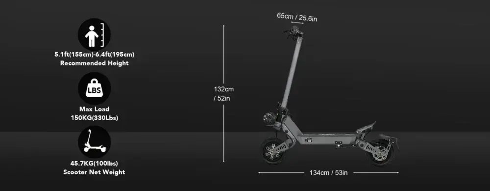 Vipcoo VS9 Dual Motor Electric Scooter image 2