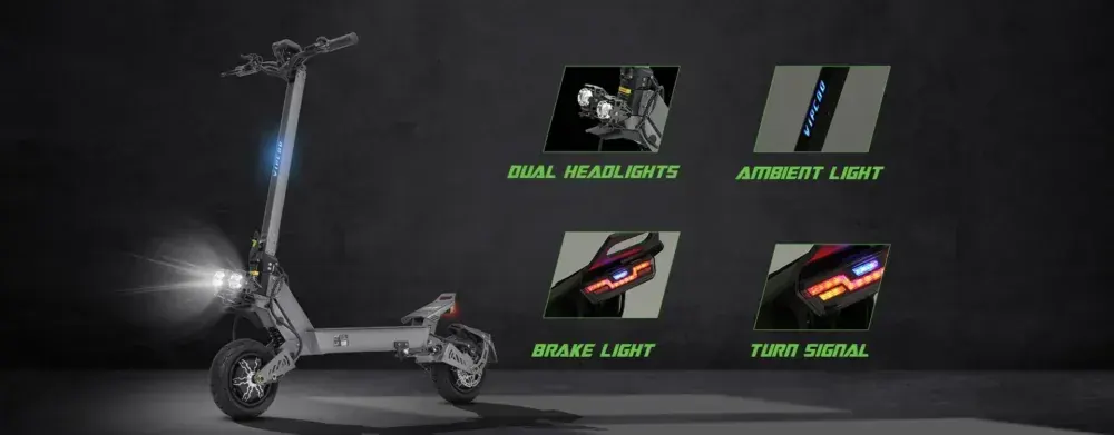 Vipcoo VS9 Dual Motor Electric Scooter image 9
