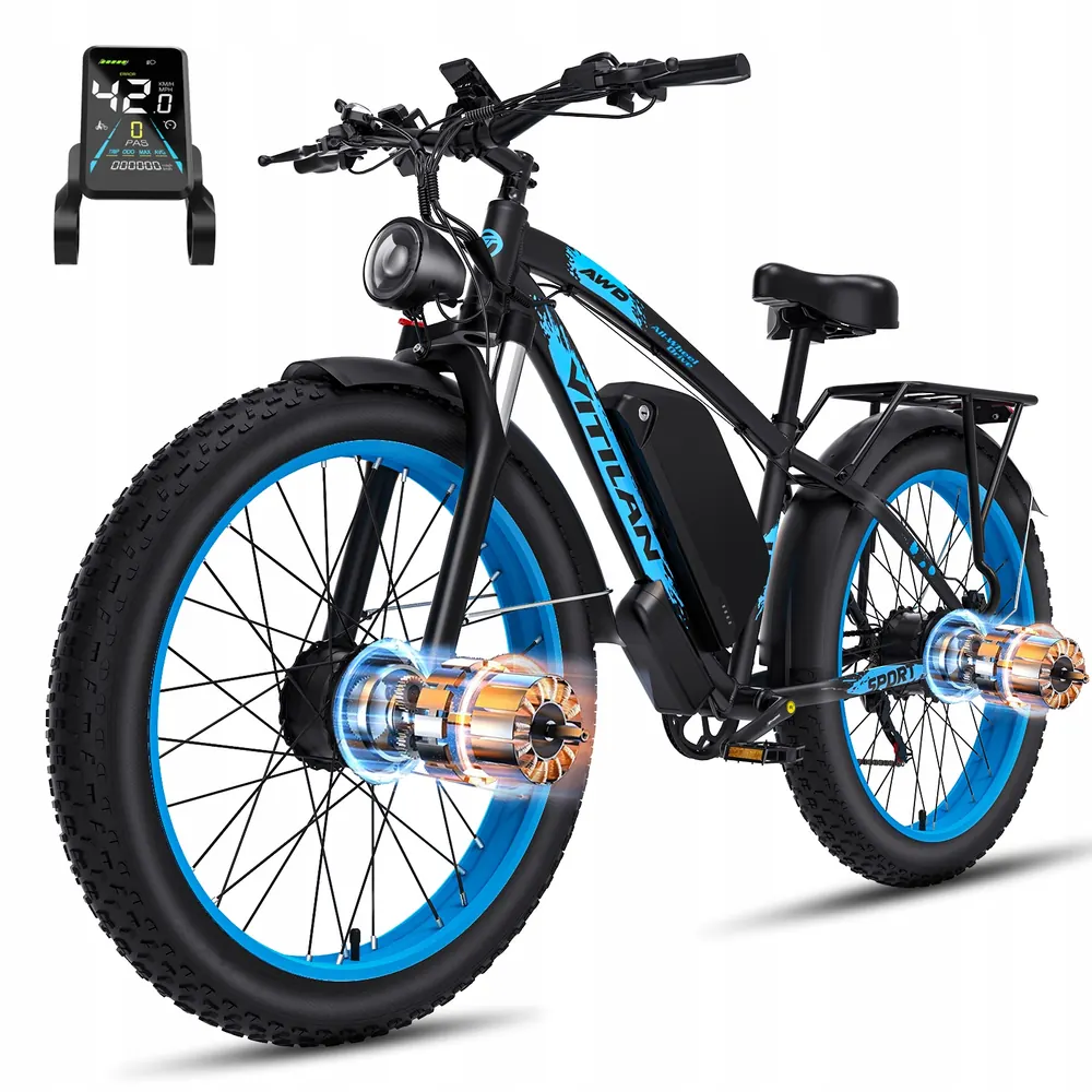 VITILAN H5 electric bike 24 inch wheel size dual motor off-road
