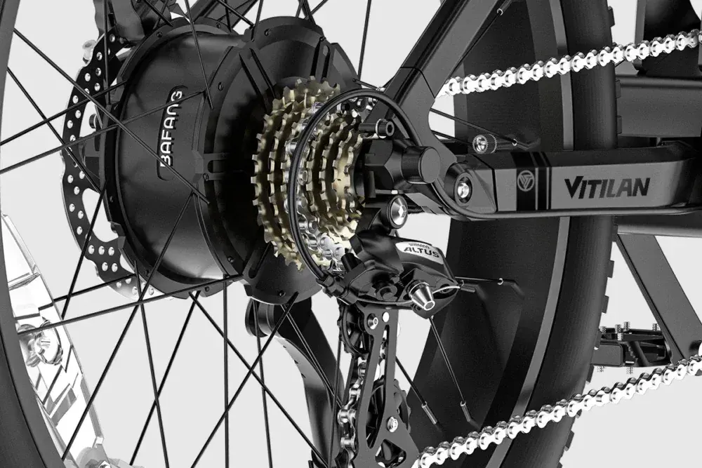 Vitilan T7 PRO Full Suspension Mountain E-Bike image 11