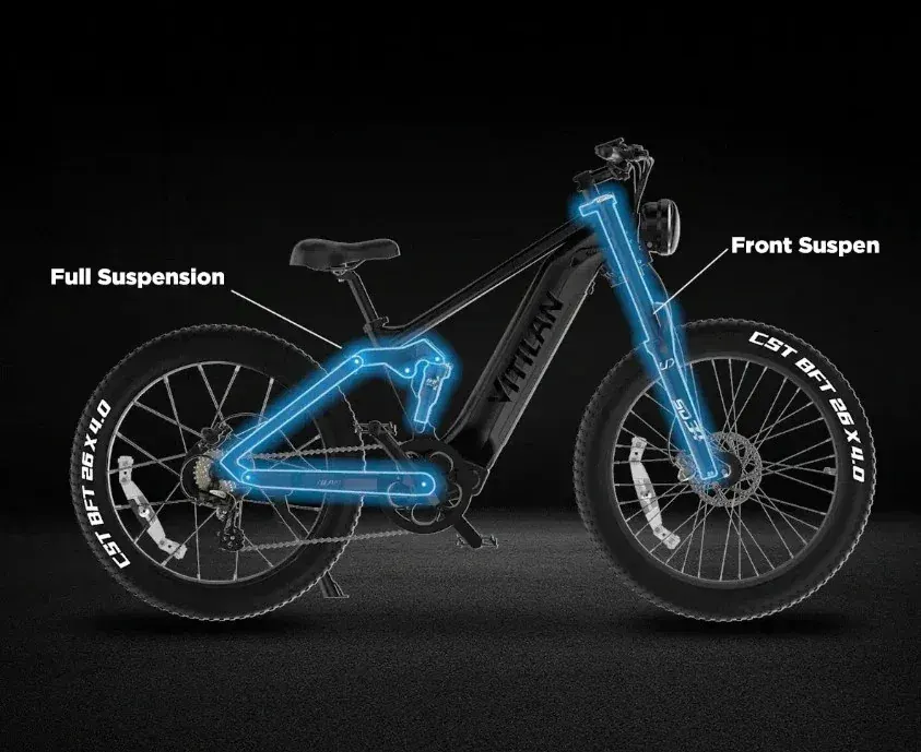 Vitilan T7 PRO Full Suspension Mountain E-Bike image 7