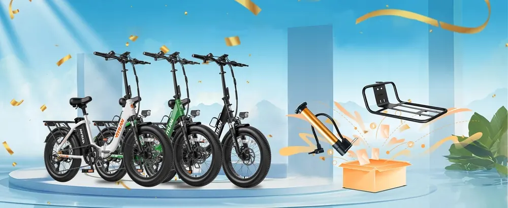 VITILAN U3 electric bike with 750W motor and 20-inch fat tires