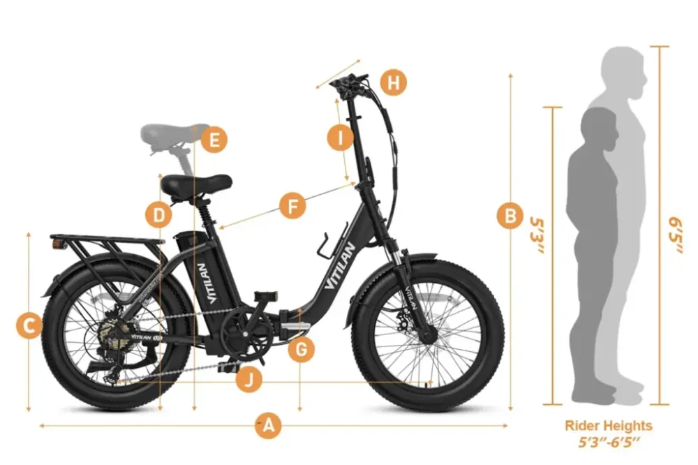 Vitilan U3 Full Suspension Foldable Fat Tyre Electric Bike image 2
