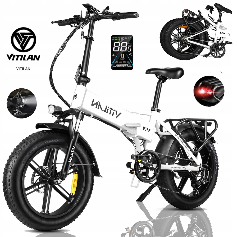 VITILAN V3 2.0 folding electric vehicle with 20 inch fat tires
