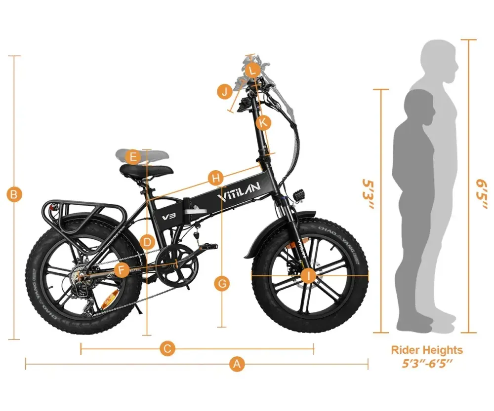 Vitilan V3 2.0 Folding Fat Tyre Electric Bike image 2