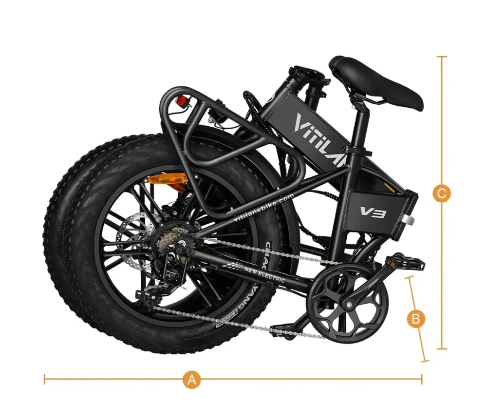 Vitilan V3 2.0 Folding Fat Tyre Electric Bike image 3